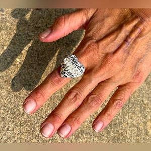 Guess Heart Cocktail Ring